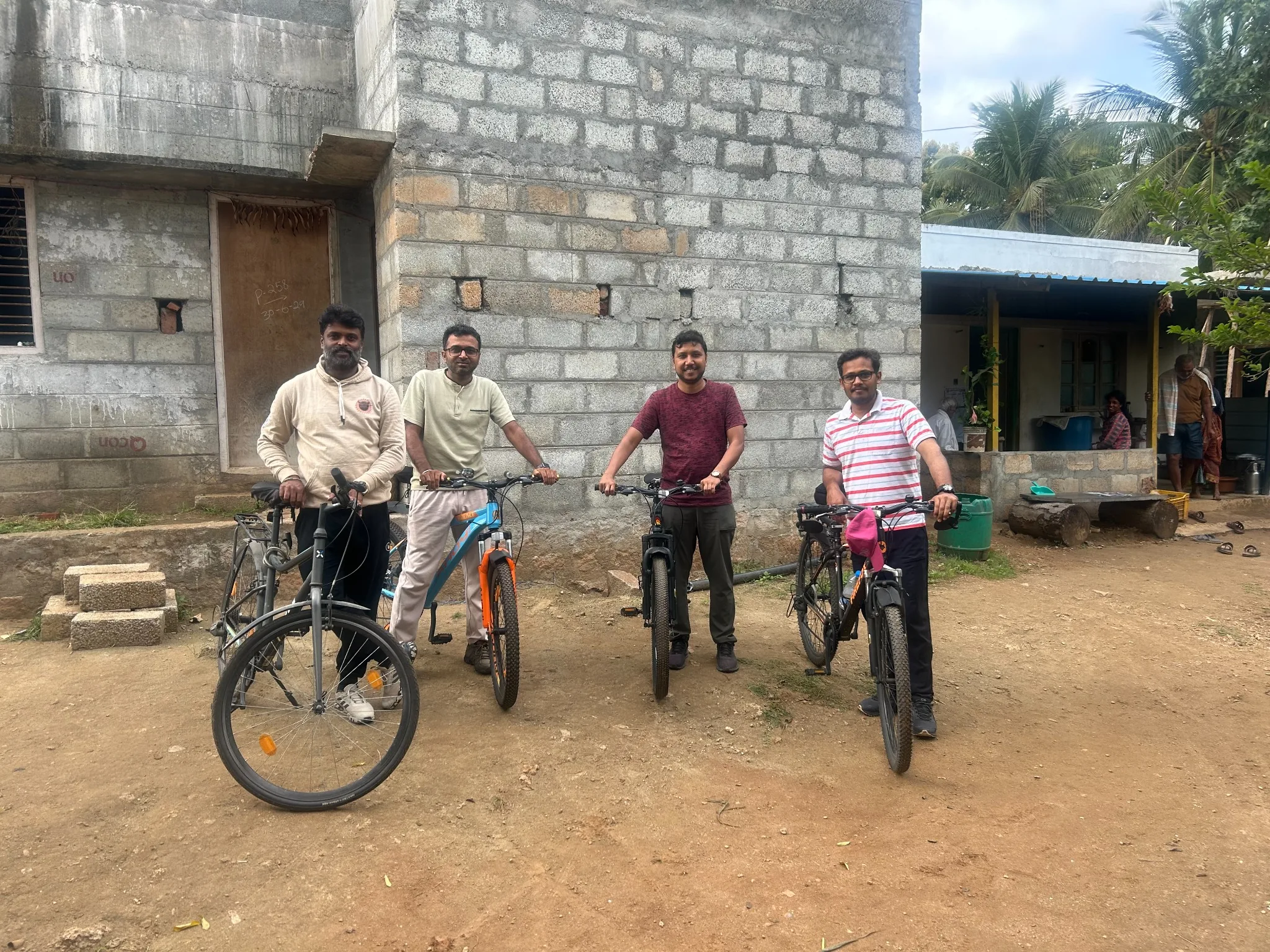 Bicycle ride with friends
